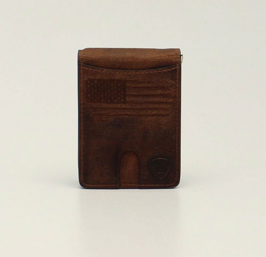 Ariat Bifold USA Flagshield Money Clip
