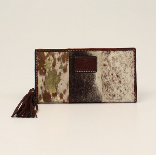 Ariat Savannah Calf Hair Clutch Wallet