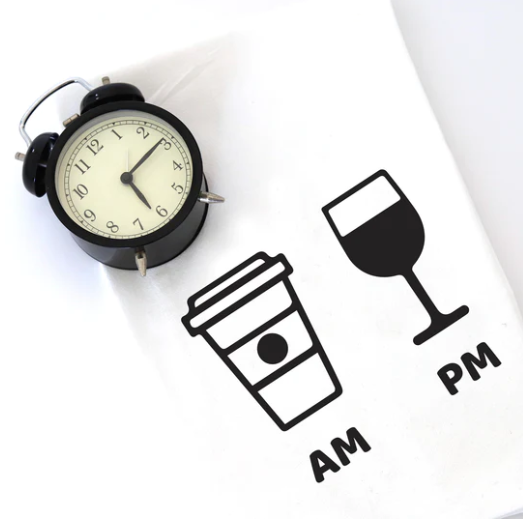 AM/PM Tea Towel