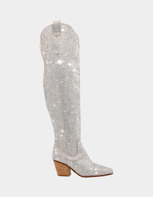 Betsey Johnson Rodeo Rhinestone Boot