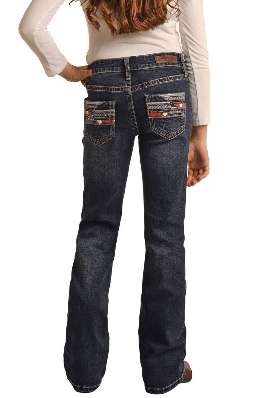 Rock and Roll Girl's Mid Rise Extra Stretch Bootcut Jeans