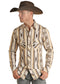 Rock and Roll Tan Aztec Stripe Shirt