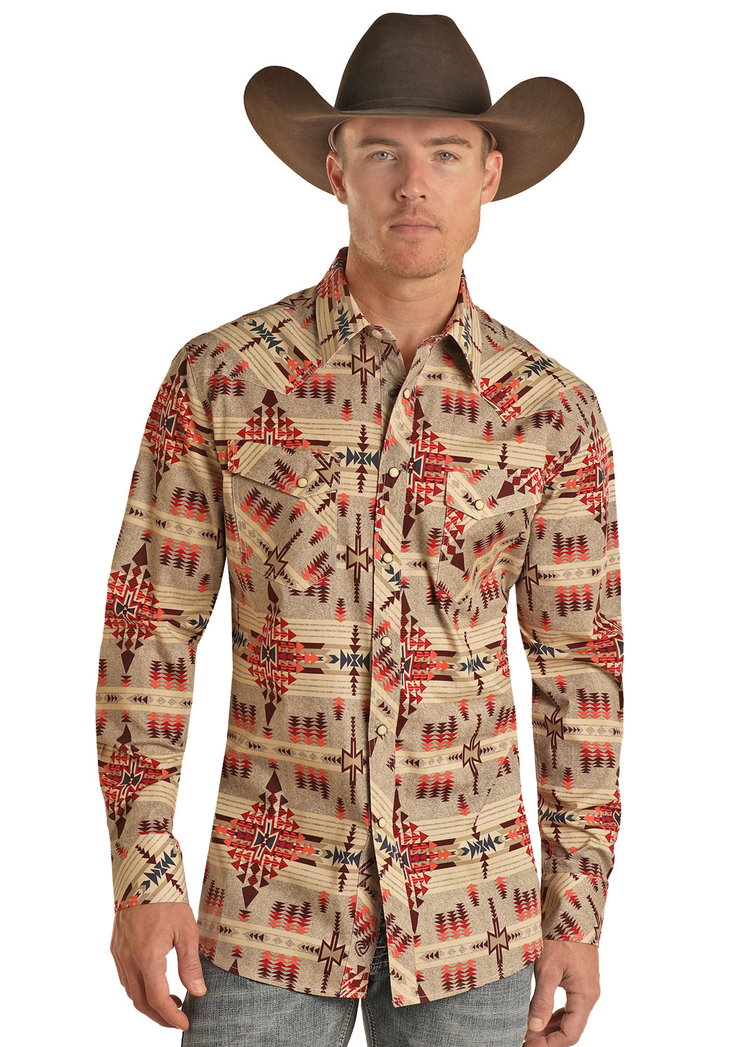 Rock and Roll Aztec Print Shirt