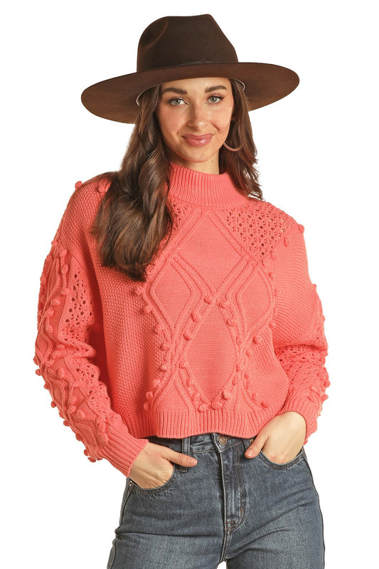 Rock and Roll Coral Knots Sweater
