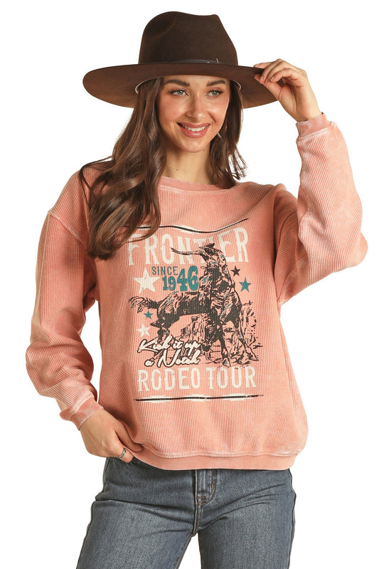 Rock and Roll Frontier Rodeo Tour Graphic Pullover