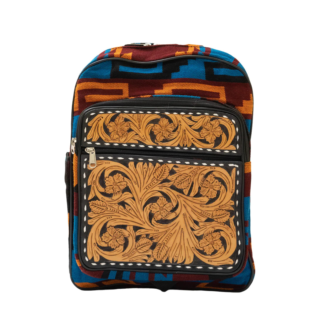 Alamo Saddlery Wild Rose Tooled Backpack