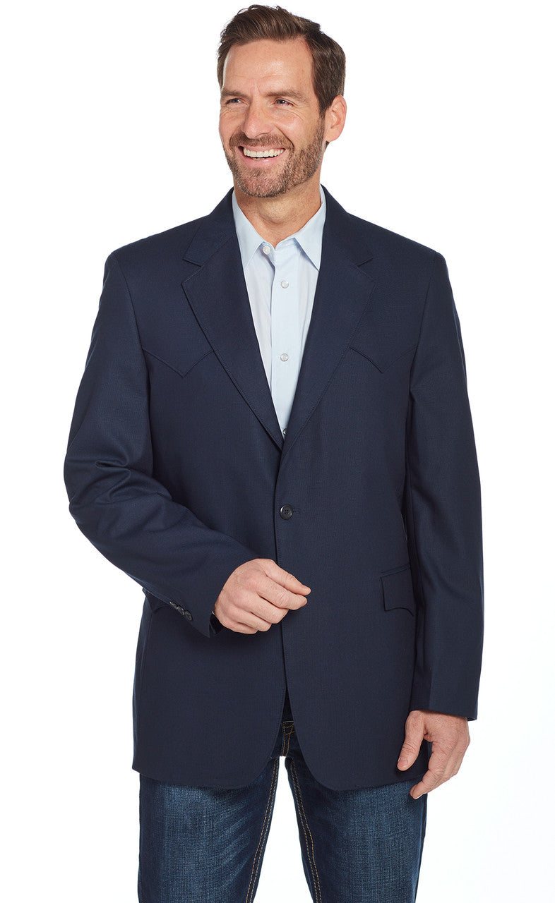 Circle S Plano Navy Sport Coat