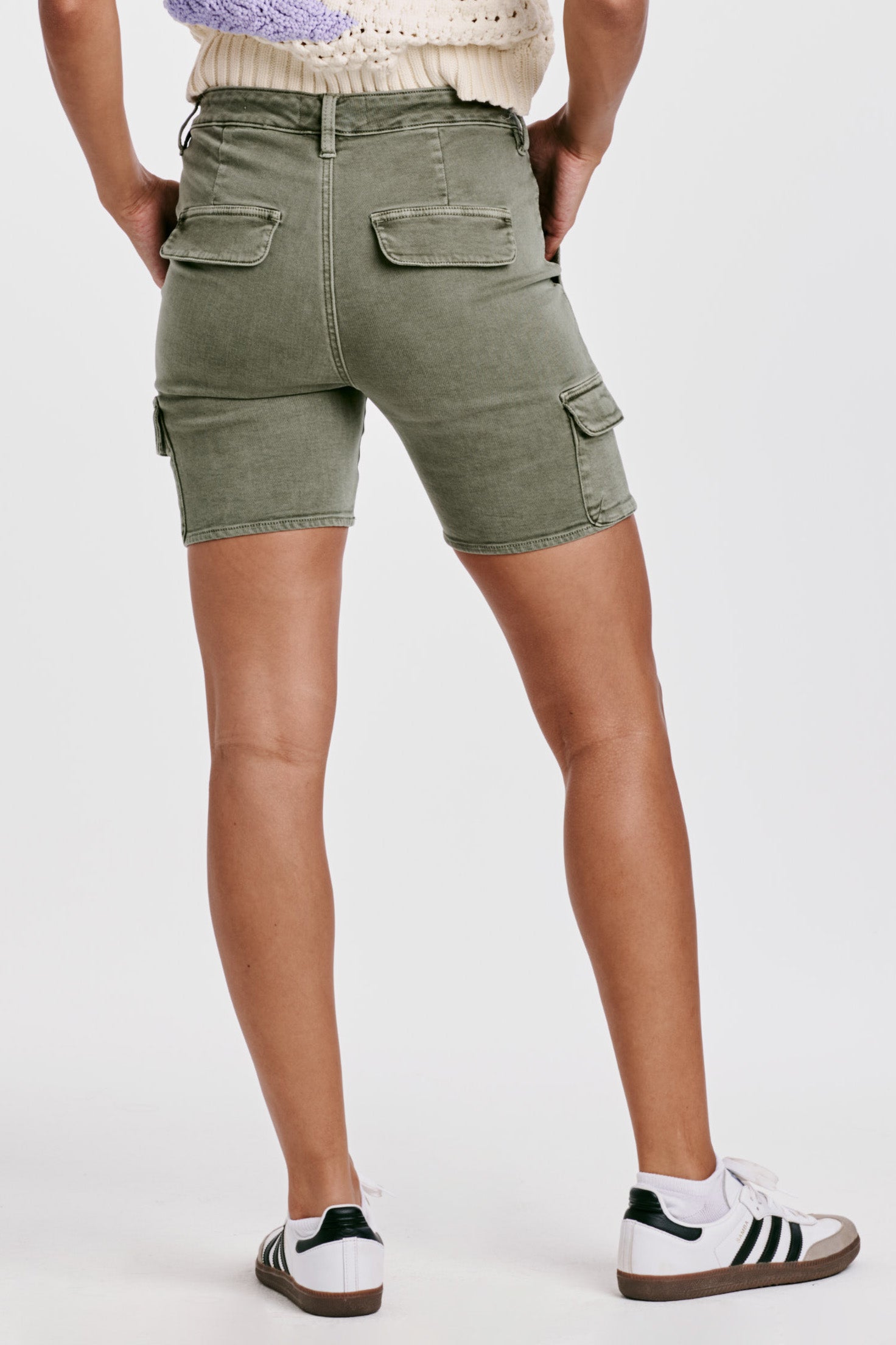 Dear John Ruthie Super High Rise Army Moss Shorts