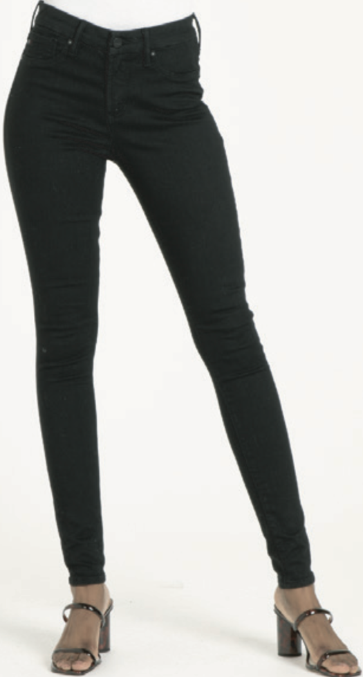 Dear John Gisele Skinny High Rise Jean Black Arrow 24