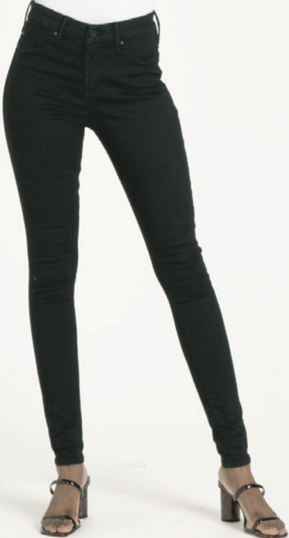 Dear John Gisele Skinny High Rise Jean Black Arrow 26