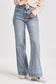 Dear John Fiona Mid Rise Wide Leg Jeans in Montilla