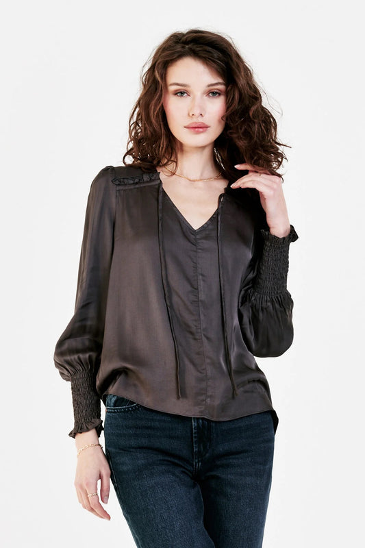 Dear John Amelia Shirt in Onyx