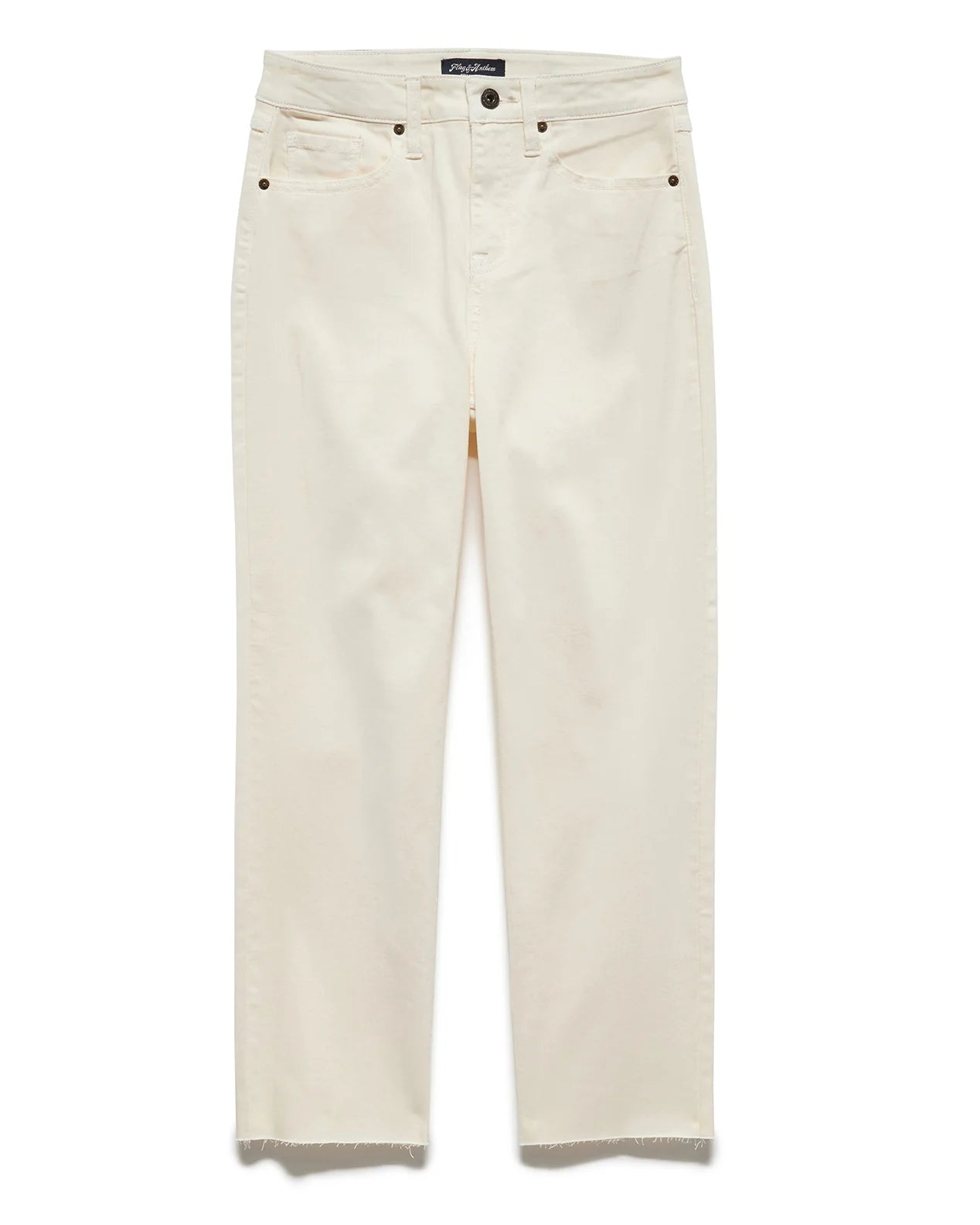 Flag & Anthem Brighton High Rise Straight Jean in Cream