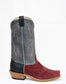 Fenoglio Burgundy Roughout with Blue Eagle Boot
