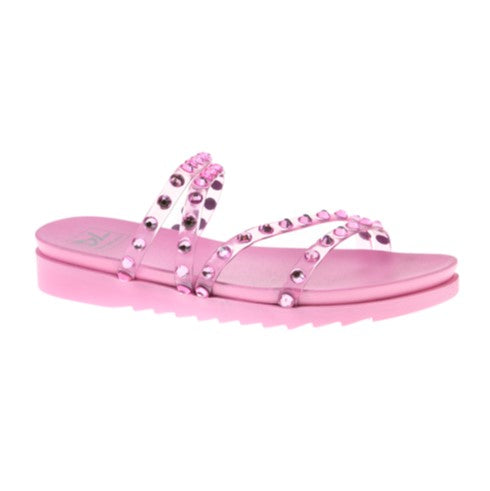 Lucite Ladies Coral Reel Sandals Pink 6.5