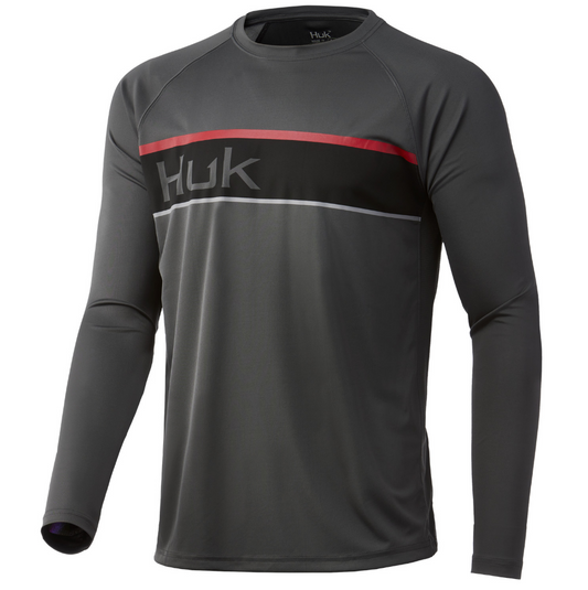 Huk Volcanic Ash Band Pursuit Long Sleeve Shirt