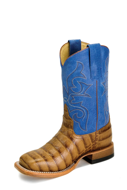 Horse Power Kid's Toasted Caiman Print Boot