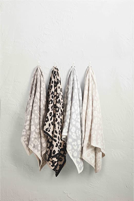 Mudpie Tufted Leopard Blanket