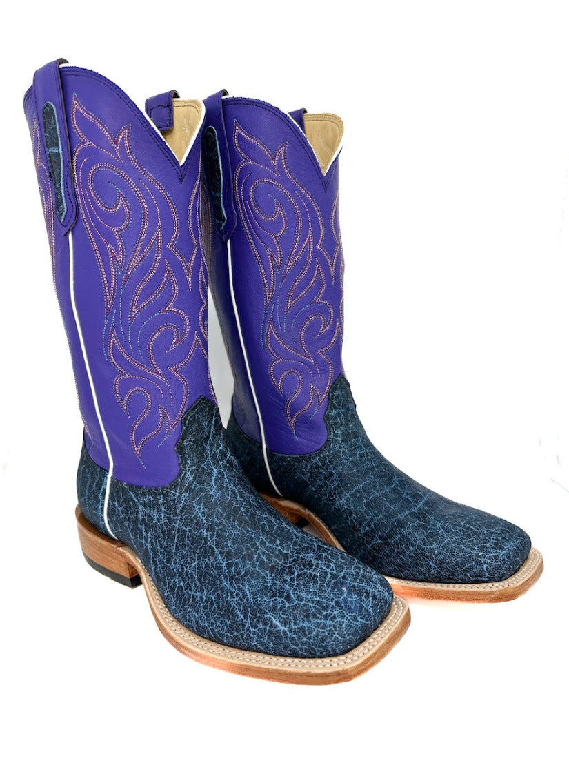 Fenoglio Blue Denim Elephant Boot
