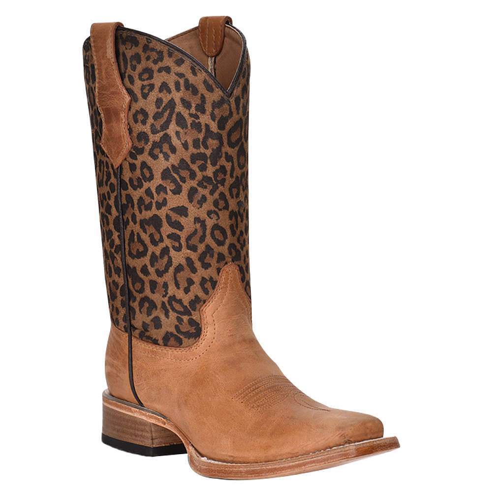 Circle G Girl's Honey Leopard Boot