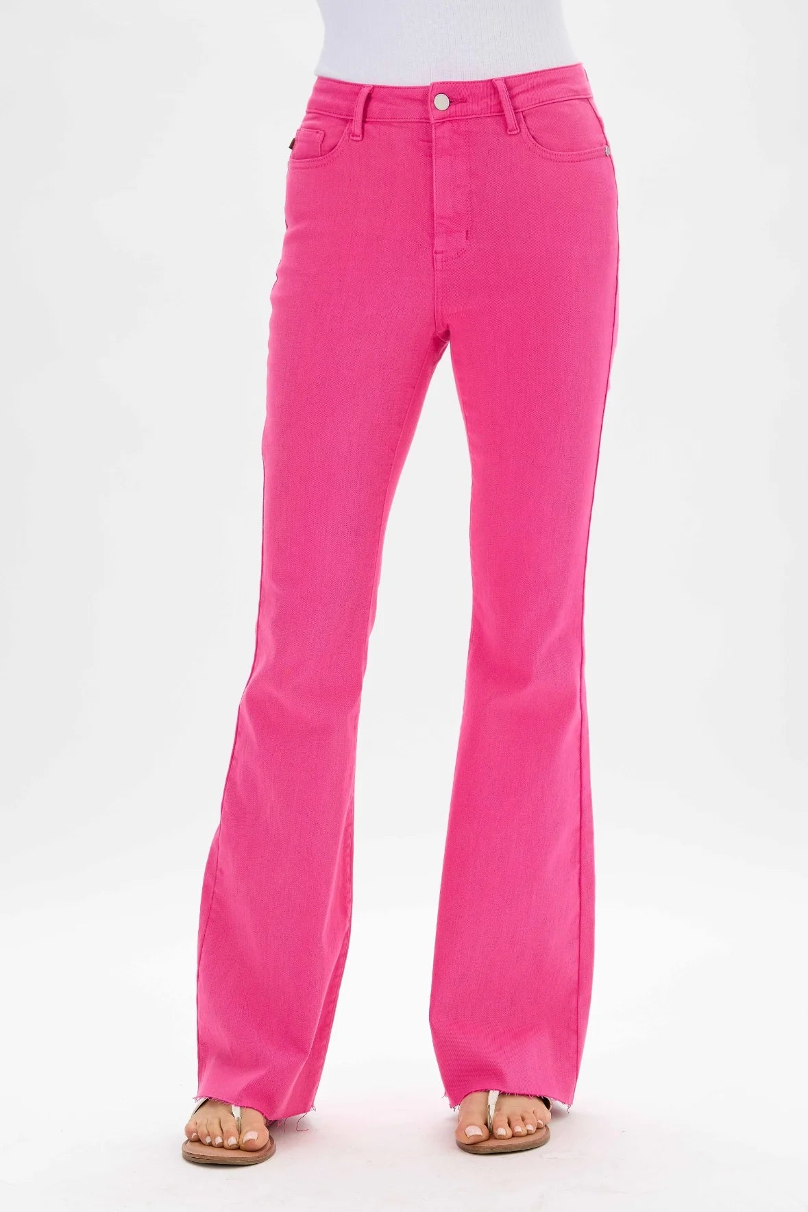 Judy Blue Margot Picture Perfect Pink Flare Jean