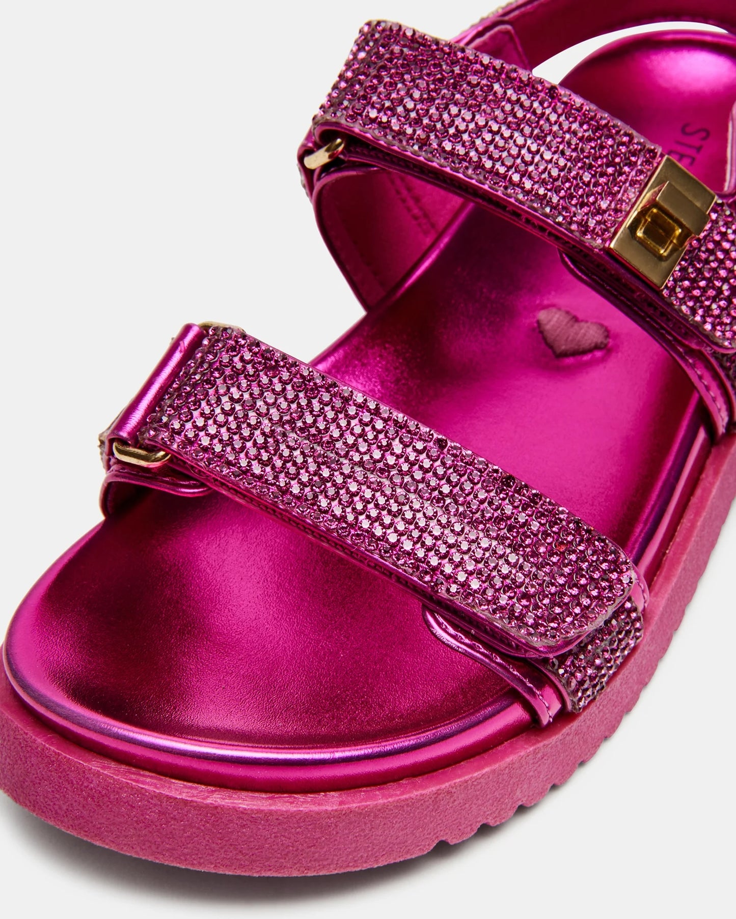 Steve Madden Kid's Mona Pink Rhinestones Sandal