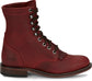 Justin McKean Red Roper Lace Up Boot