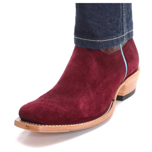 Macie Bean Burgundy Suede Split Boot