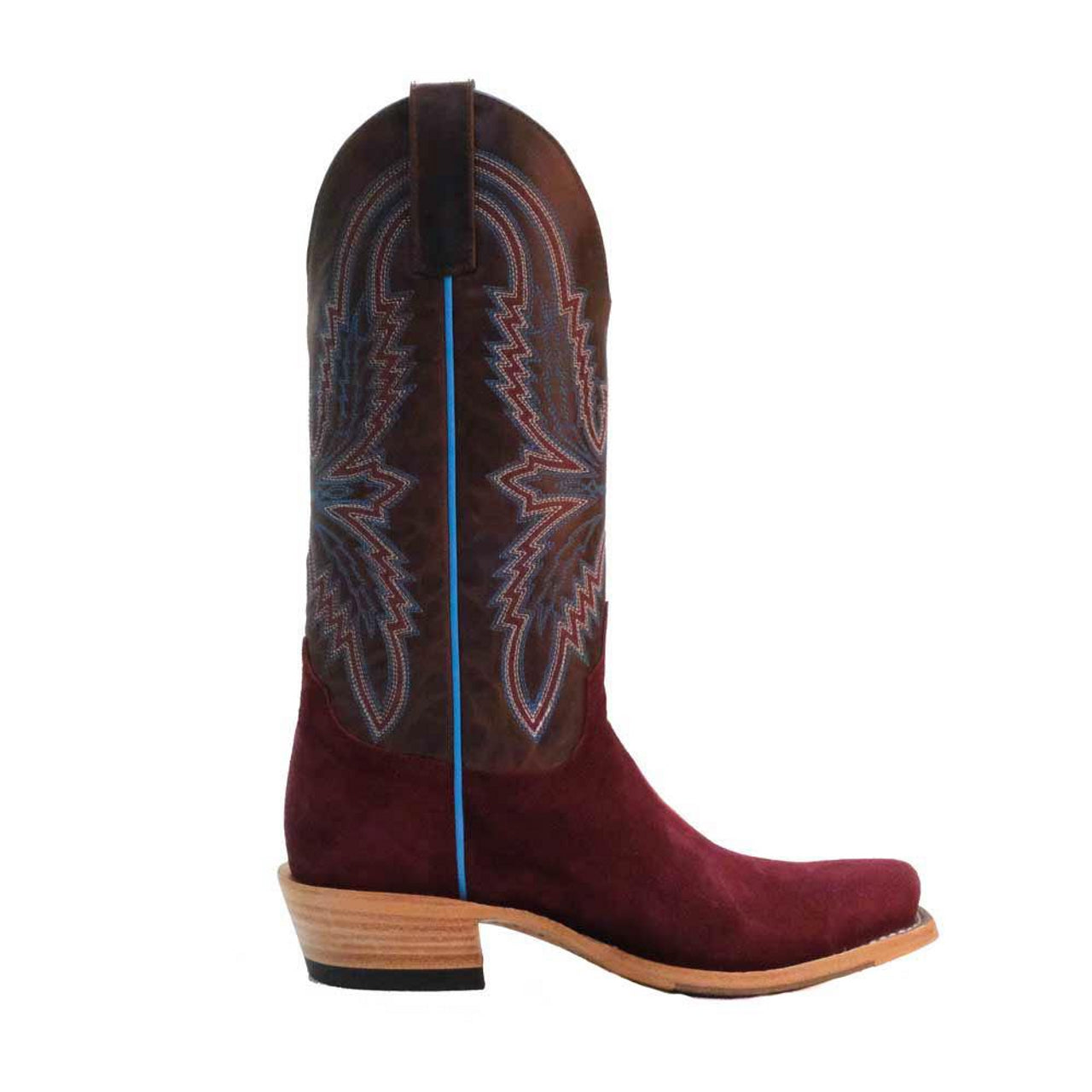 Macie Bean Burgundy Suede Split Boot – Cowboy Headquarters