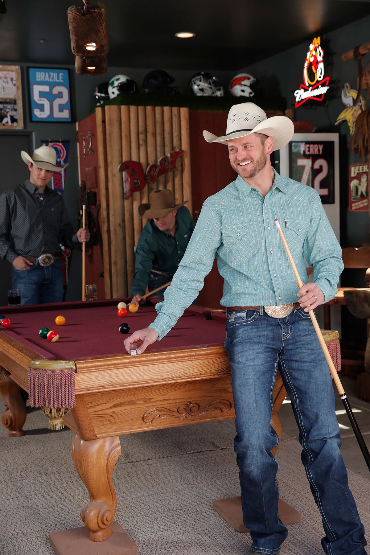 Cinch Men's Modern Fit Turquoise Snap Shirt