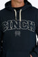 Cinch Men's Navy with Silver Embroidered Logo Hoodie