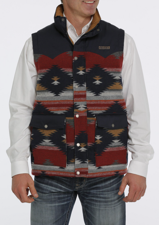 Cinch Mens Quilted Blue Vest