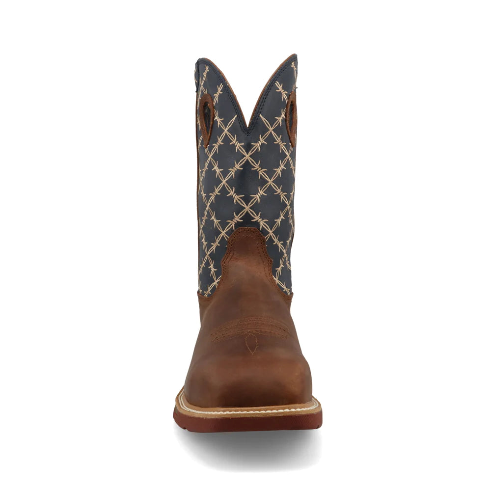 Twisted X 12" Hazel and Navy Work Boot