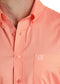 Panhandle Melon Regular Fit Solid Button Down Shirt