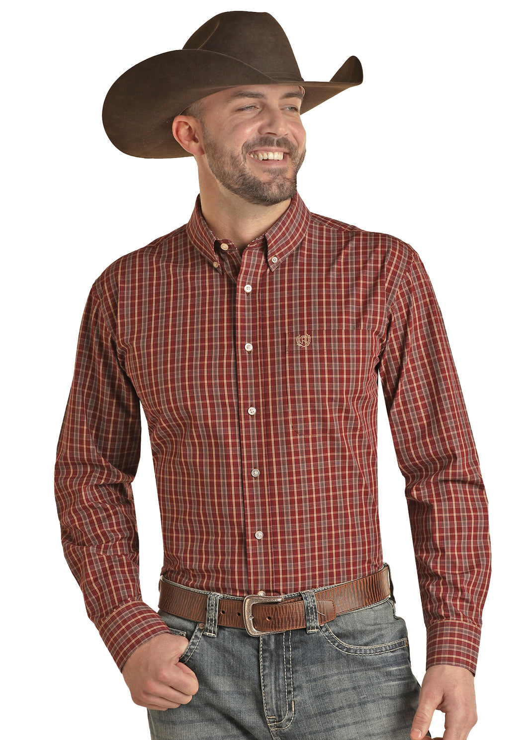 Panhandle Scarlet Plaid Shirt