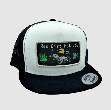Red Dirt Hat Co Horny Toad Black/White/Black Cap