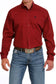 Mens LS Solid Red Shirt