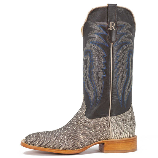 R. Watson Men's Natural Ring Tail Lizard Boots