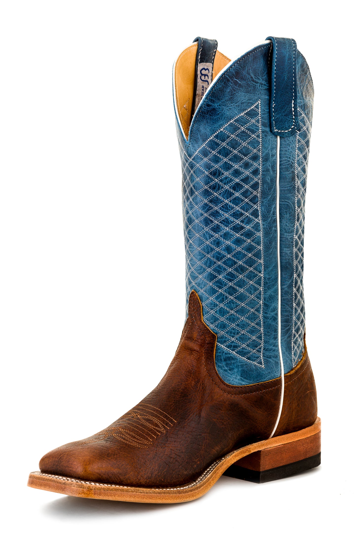Anderson Bean Blue Lava/Mike Tyson Bison Boot