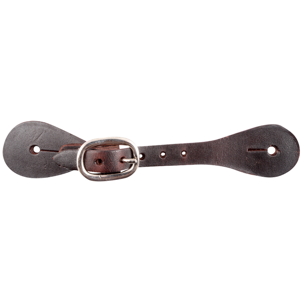 Martin Saddlery Cowboy Latigo Spurstraps con costura, chocolate - Yaxa Martin Saddlery Cowboy Latigo Spurstraps con costura, chocolate - Yaxa