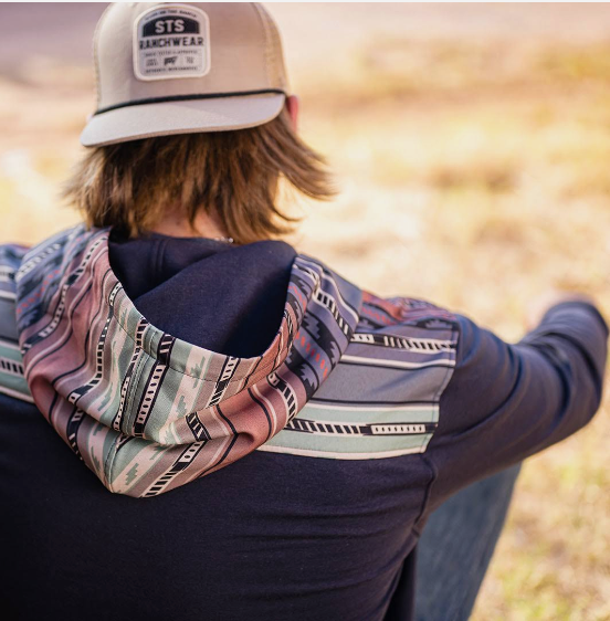 STS Ryland Hoodie Navy and Serape