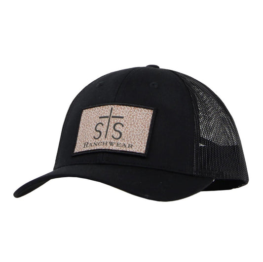 STS Leopard Patch Hat Black