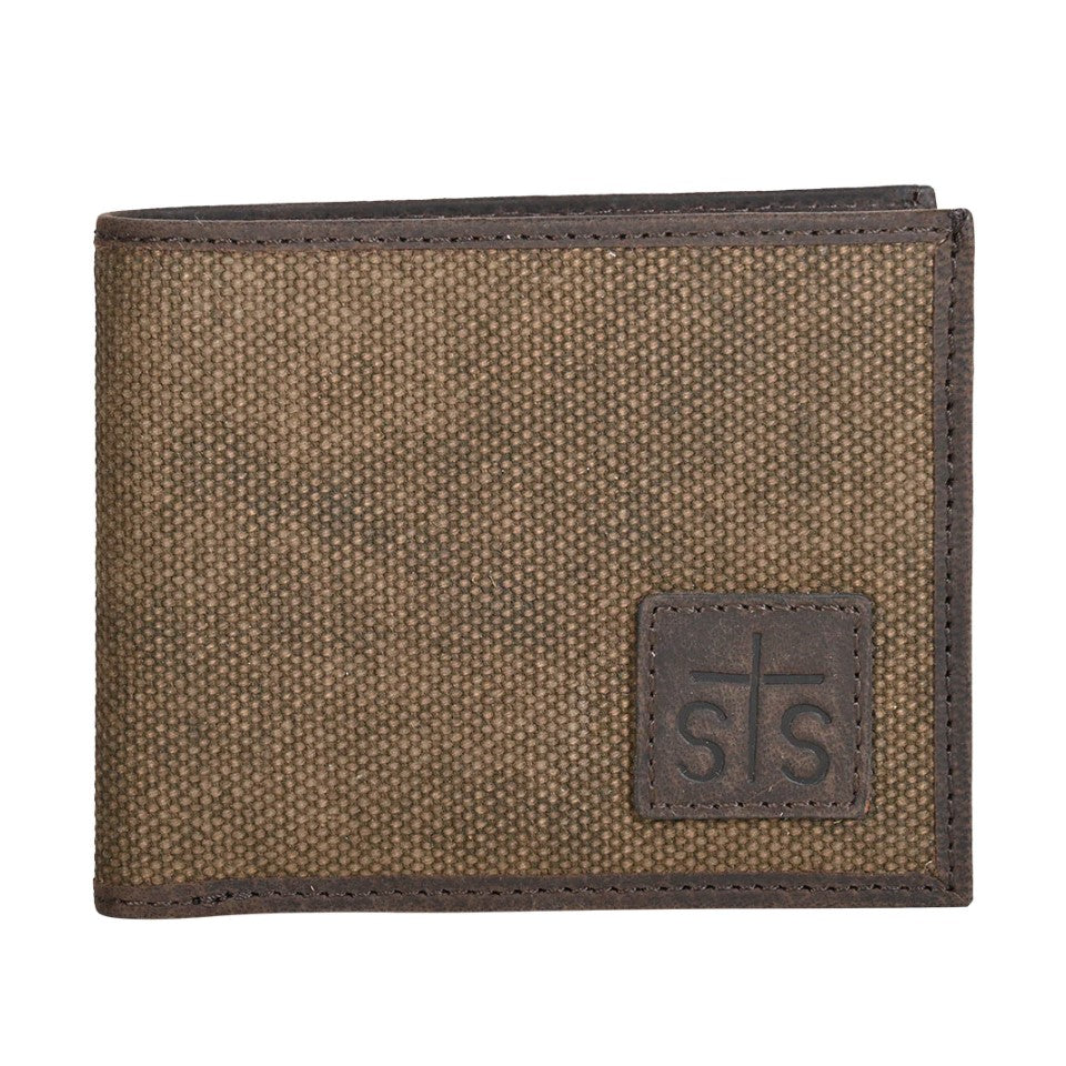 Portafoglio Uomo Cross Praying Cowboy In Pelle Marrone - Foto 10