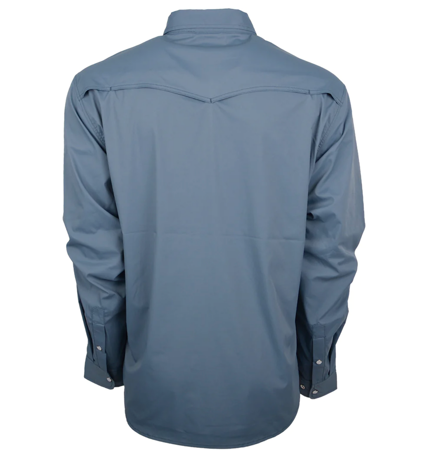 STS Ranchwear Men's Fischer Long Sleeve Shirt in Slate Blue