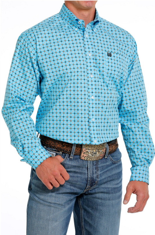 Mens LS Turquoise