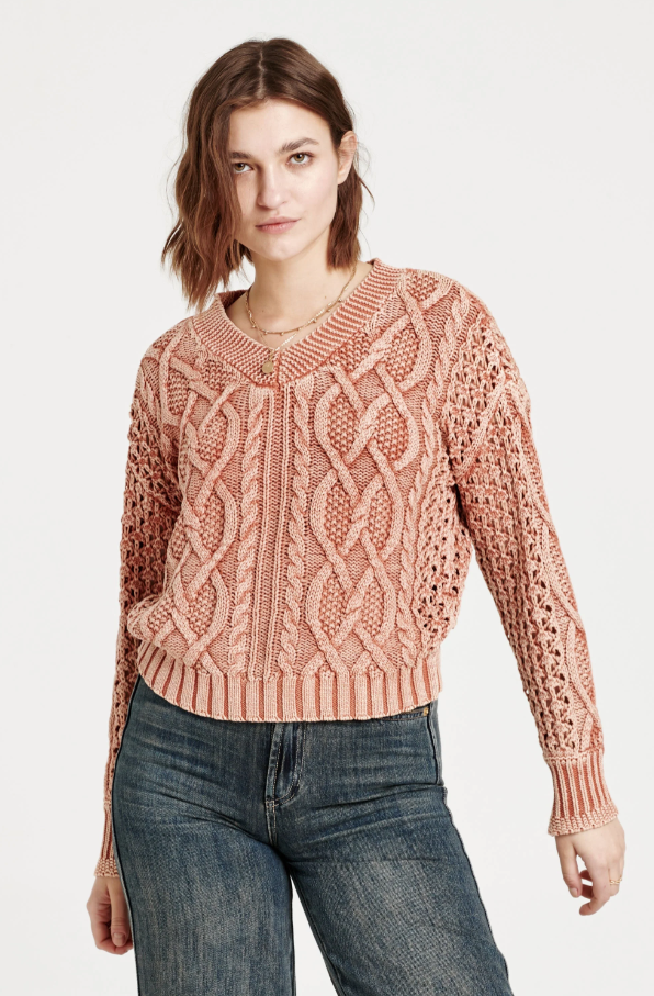 Claudia Adobe Acid Wash Sweater