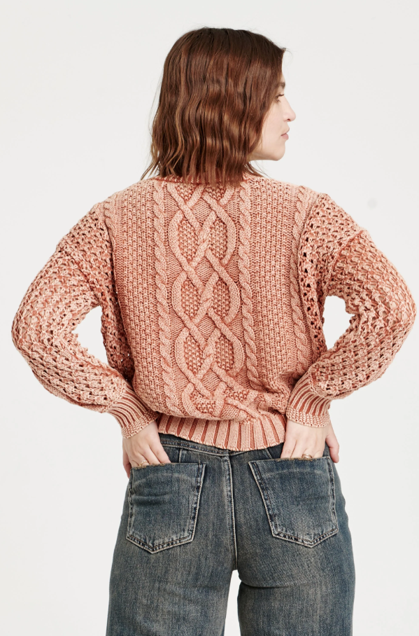 Claudia Adobe Acid Wash Sweater