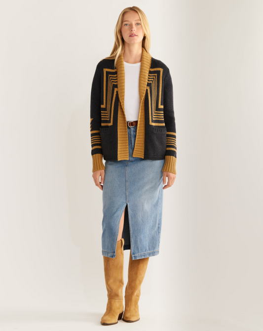 Pendleton Harding Charc/Brwn Cardigan