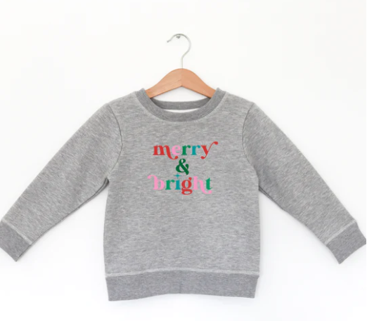 Merry and Bright Fleece Sweatshirt