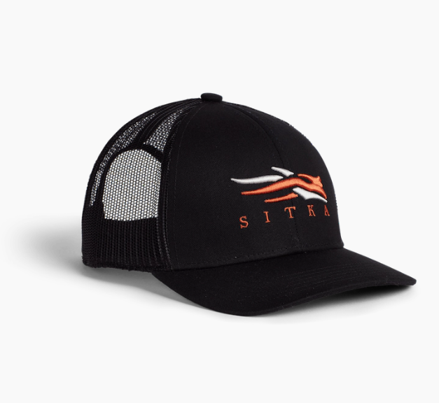 Sitka Icon Mid Pro Trucker Black Cap